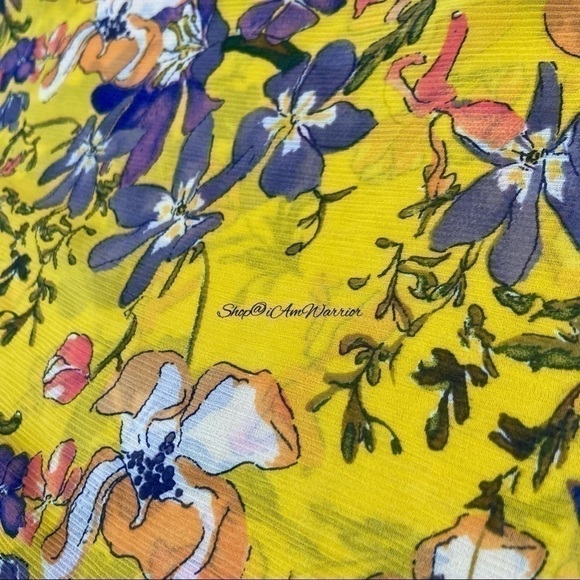 Anthropologie HD in Paris sleeveless floral flutter top *shop@iamwarrior - Picture 5 of 8